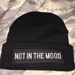 💥SOLD ON MERCARI💥 not in the mood” beanie